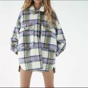 ZARA NEW WOMAN OVERSIZED OVER SHIRT XS 1255/716